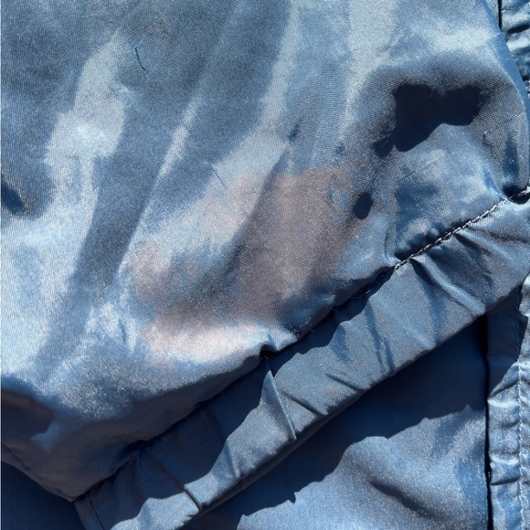 Men's Vintage Windbreaker Navy Blue Newspaper Route M 70s 80s Nylon Classic - Picture 4 of 13